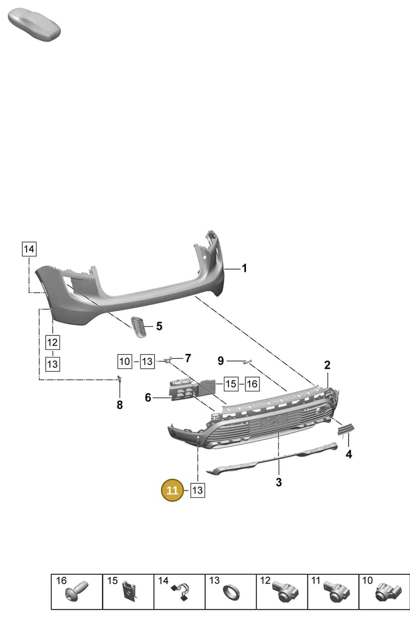 958919275A905 — Porsche Macan (2024-2024) diagram p61802540, position 11