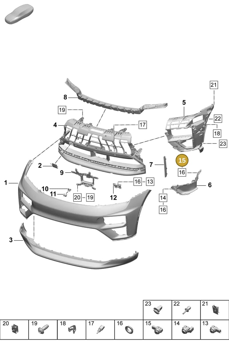 958919275C173 — Porsche Macan (2024-2024) diagram p61802010, position 15