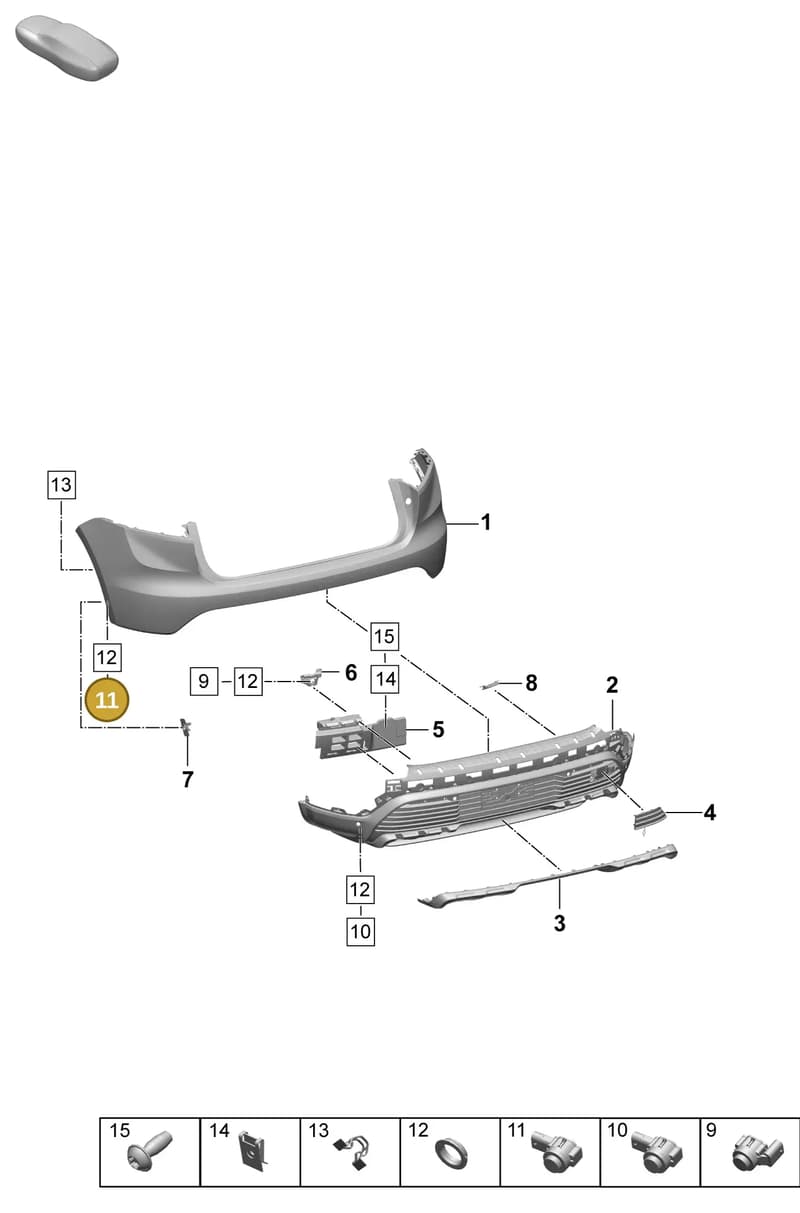 958919275C173 — Porsche Macan (2024-2024) diagram p61802530, position 11