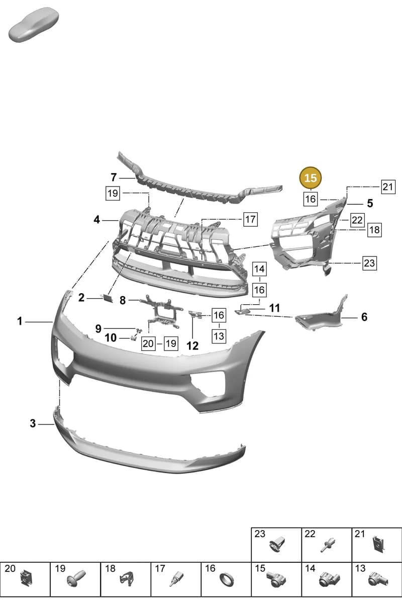 958919275C173 — Porsche Macan (2024-2024) diagram p61802000, position 15