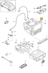 958919606AX Porsche Display