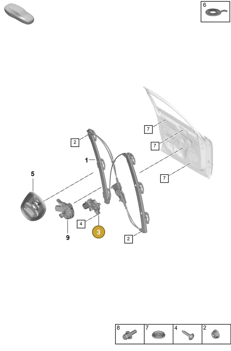95895980200 — Porsche Cayenne Coupe (2023-2023) diagram p60804350, position 3