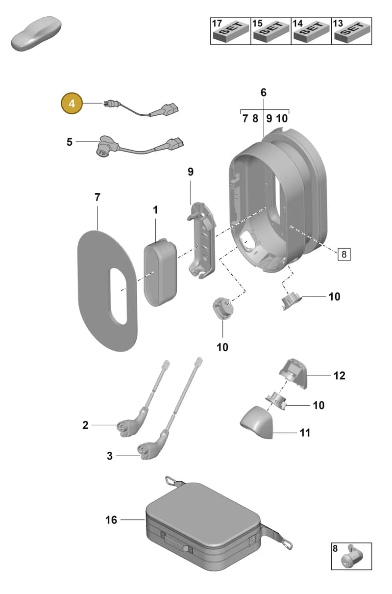 958971678L — Porsche Taycan Sport Turismo (2019-2024) diagram p56251370, position 4