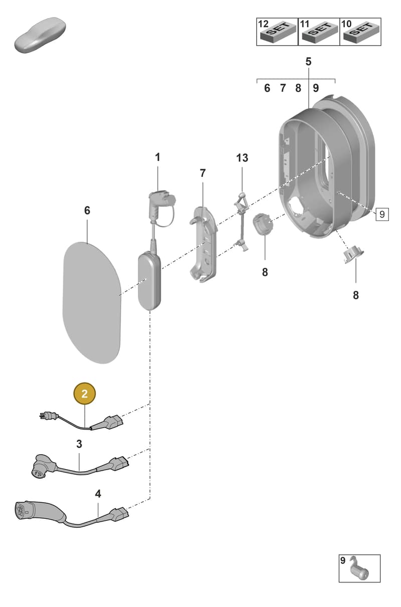 958971678P — Porsche Panamera (2020-2023) diagram p58901050, position 2