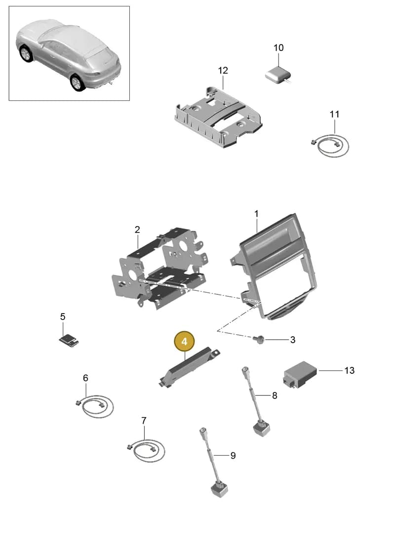 95B035225C — Porsche Macan (2013-2018) diagram p44911000, position 4