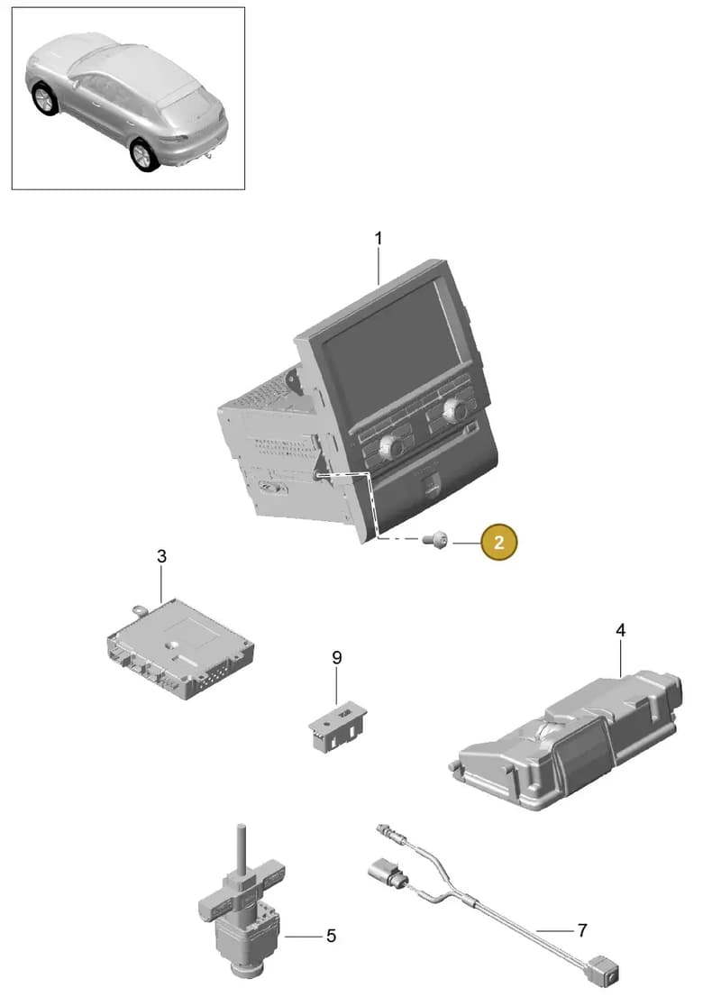 95B035547 — Porsche Macan (2013-2018) diagram p44911000, position 2