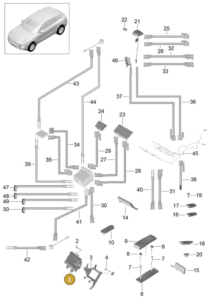 95B035550CA — Porsche Macan (2013-2018) diagram p44911010, position 1