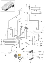 95B035550CT Porsche Connecting Line