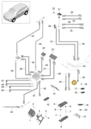 95B035550Q Porsche Aerial Connection Line