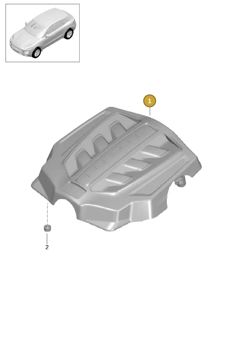 95B103925E — Porsche Macan (2013-2018) diagram p44103030, position 1