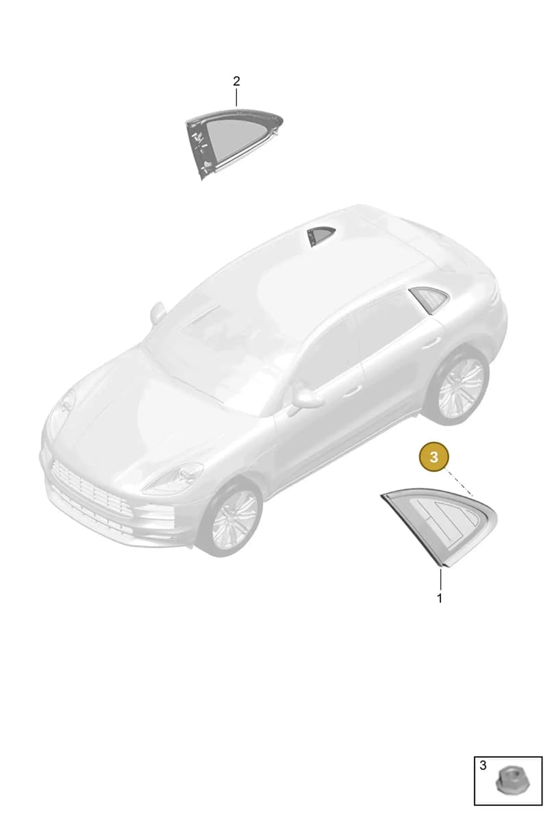 95B121700J1E0 — Porsche Macan (2018-2022) diagram p52000181, position 3