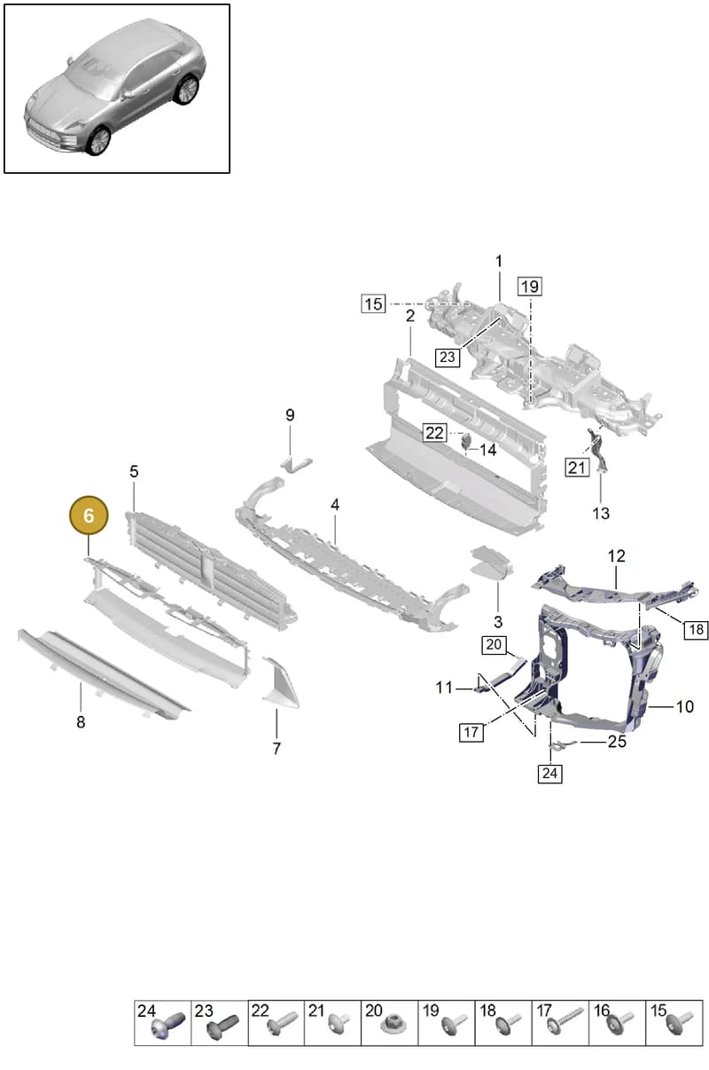 95B121710HOK1 — Porsche Macan (2018-2022) diagram p52802205, position 6