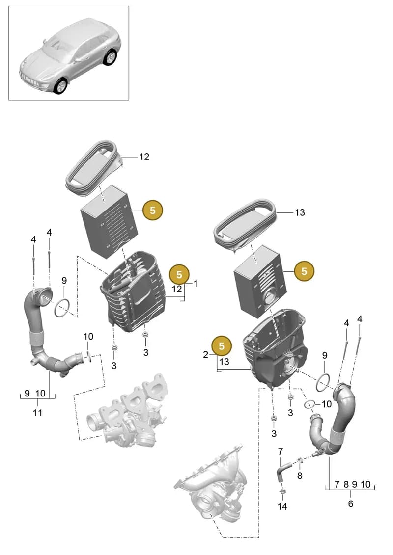95B129620 — Porsche Macan (2013-2018) diagram p44106000, position 5