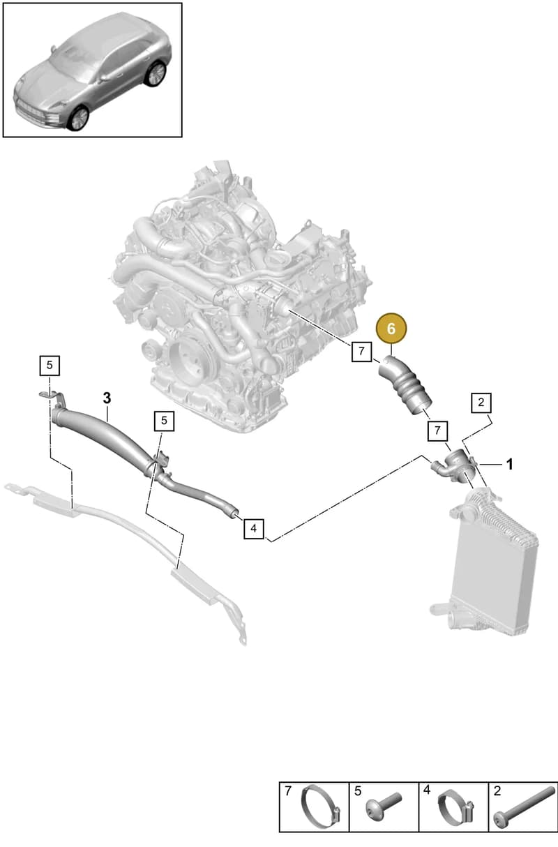 95B145993H — Porsche Macan (2018-2022) diagram p52107230, position 6
