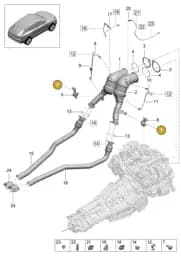95B253601HY Porsche Rear Silencer