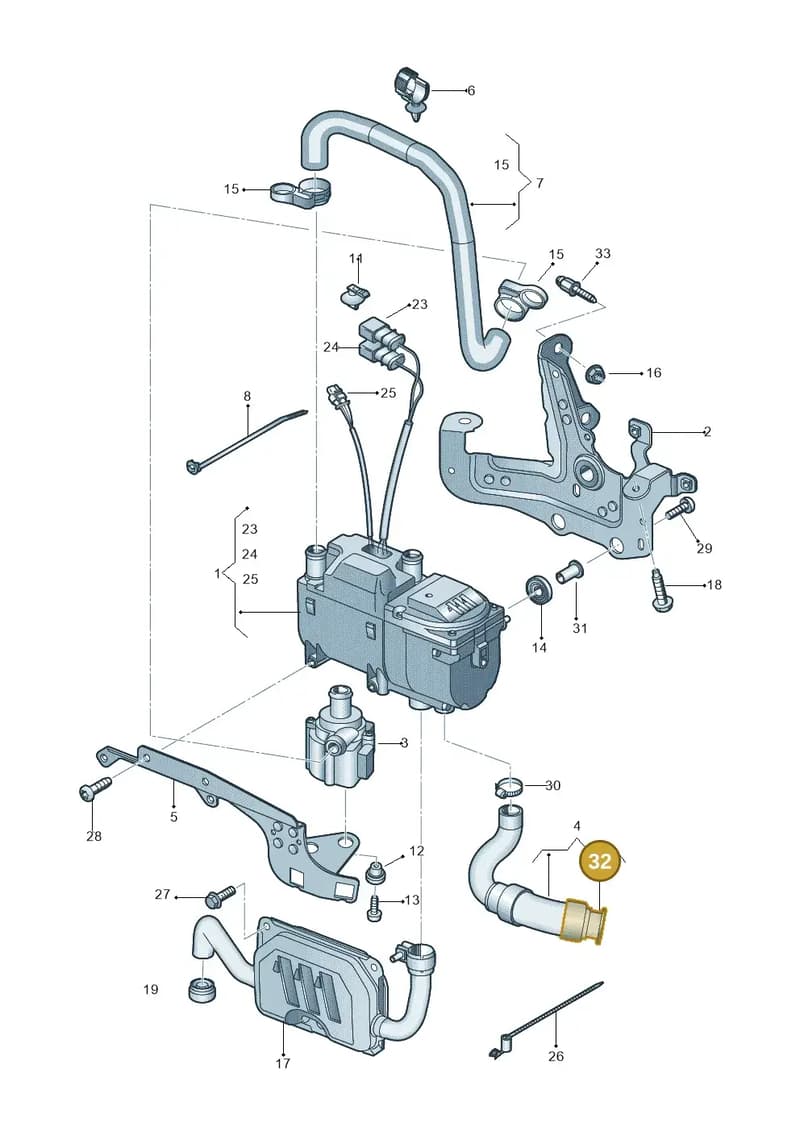 95B265587 — Audi A5 Sportback (2016-2025) diagram 849261000, position 32