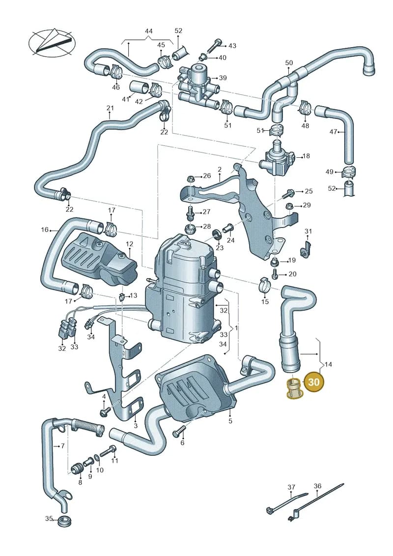 95B265587 — Audi RS6 Avant (2019-2025) diagram 538261000, position 30