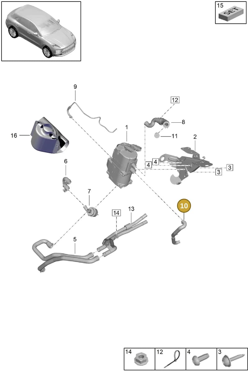 95B298844A — Porsche Macan (2018-2022) diagram p52813800, position 10