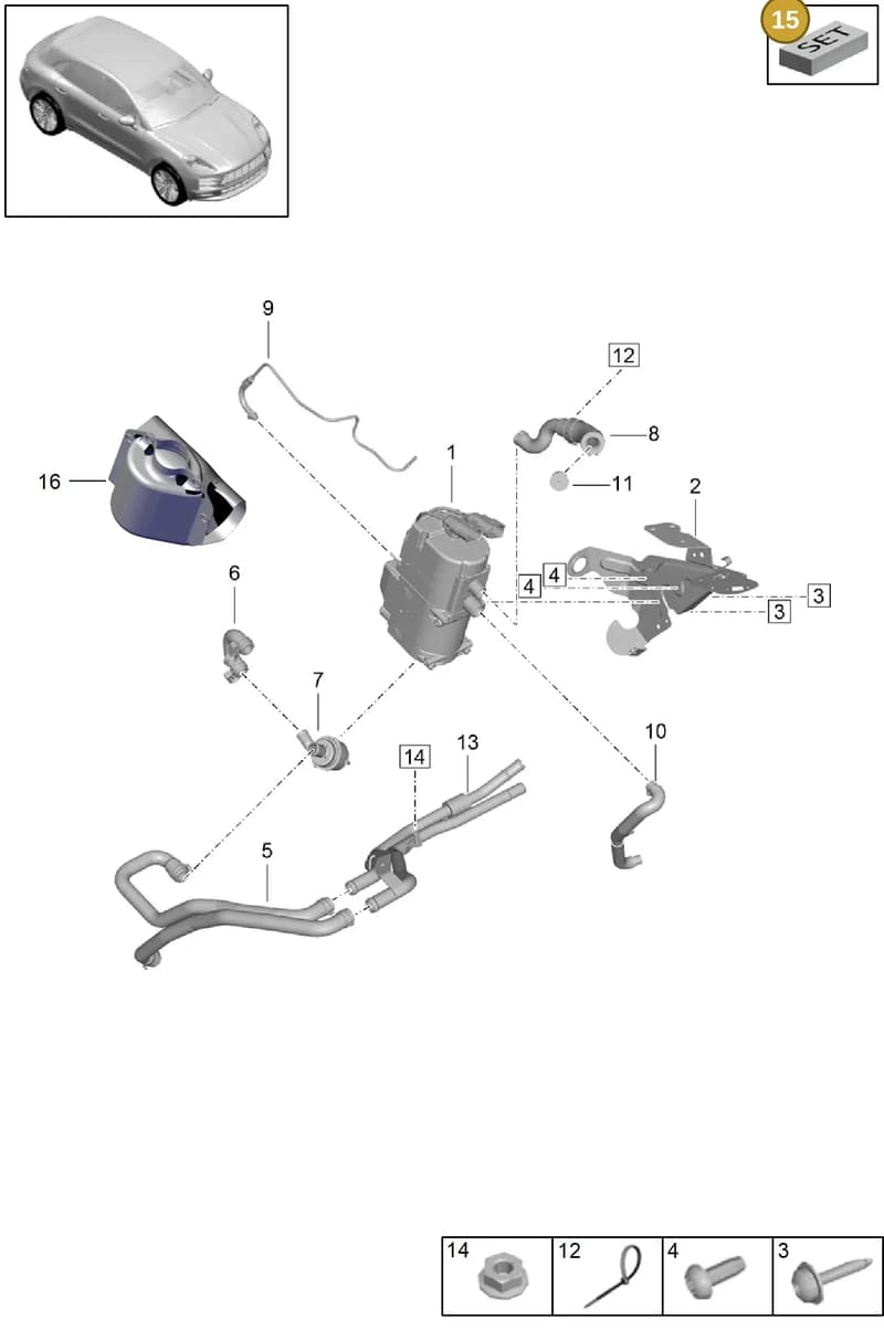 95B298861A — Porsche Macan (2018-2022) diagram p52813800, position 15