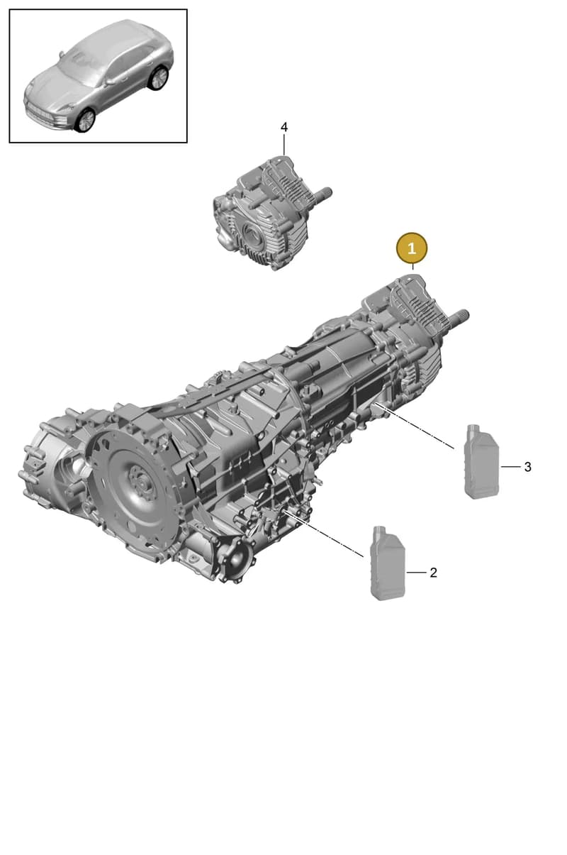 95B301327D — Porsche Macan (2018-2022) diagram p52302001, position 1