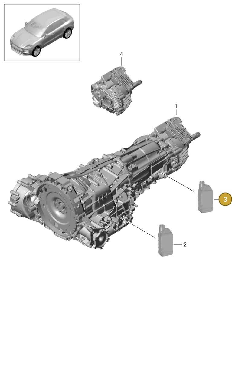 95B301328B — Porsche Macan (2018-2022) diagram p52302001, position 3