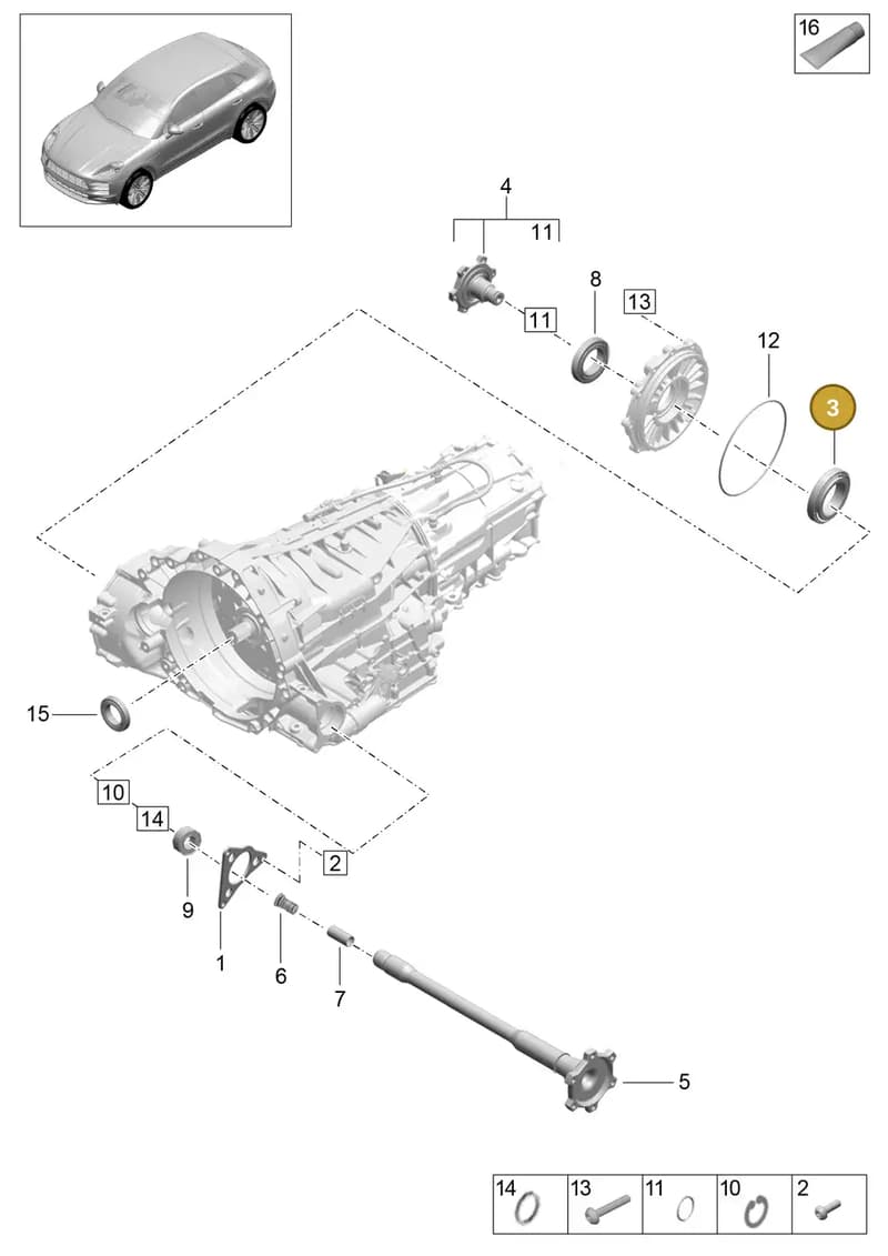 95B317825C — Porsche Macan (2018-2022) diagram p52000060, position 3