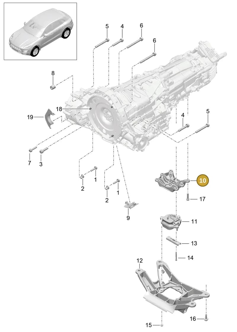 95B399115 — Porsche Macan (2013-2018) diagram p44306020, position 10