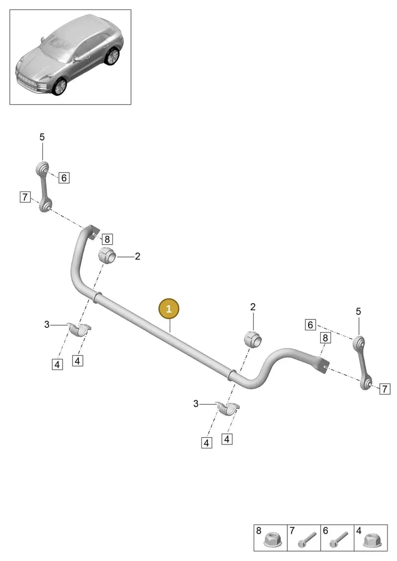 95B411309L — Porsche Macan (2018-2022) diagram p52402030, position 1