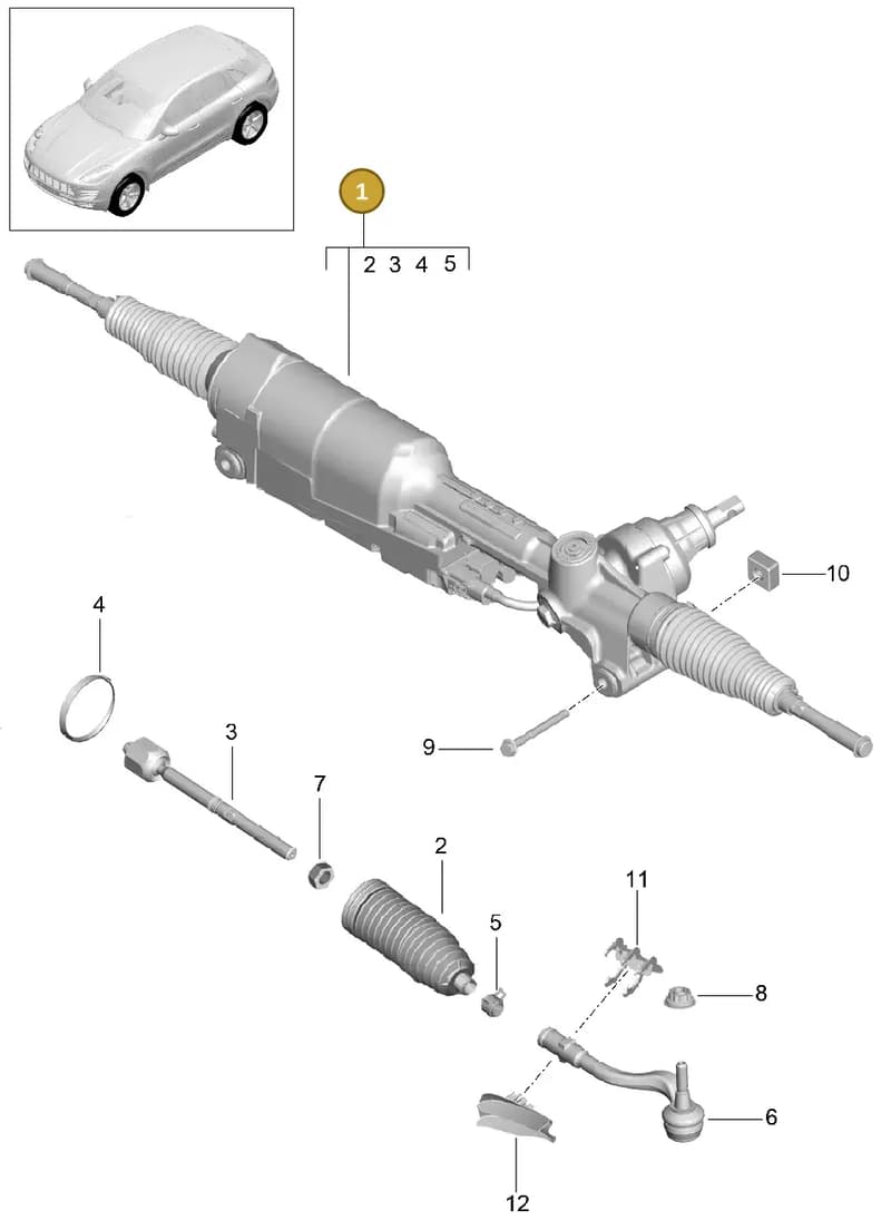 95B419091AP2W0 — Porsche Macan (2013-2018) diagram p44403000, position 1