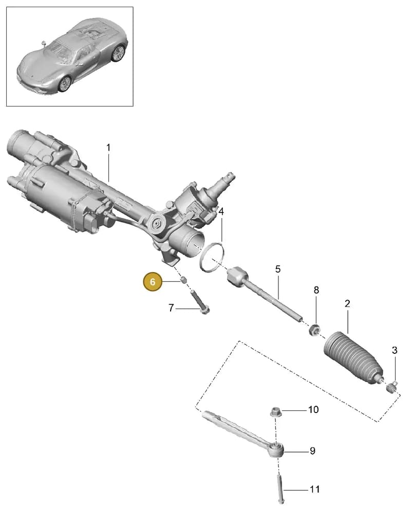 95B419798AA34 — Porsche 918 Spyder (2014-2015) diagram p43403000, position 6