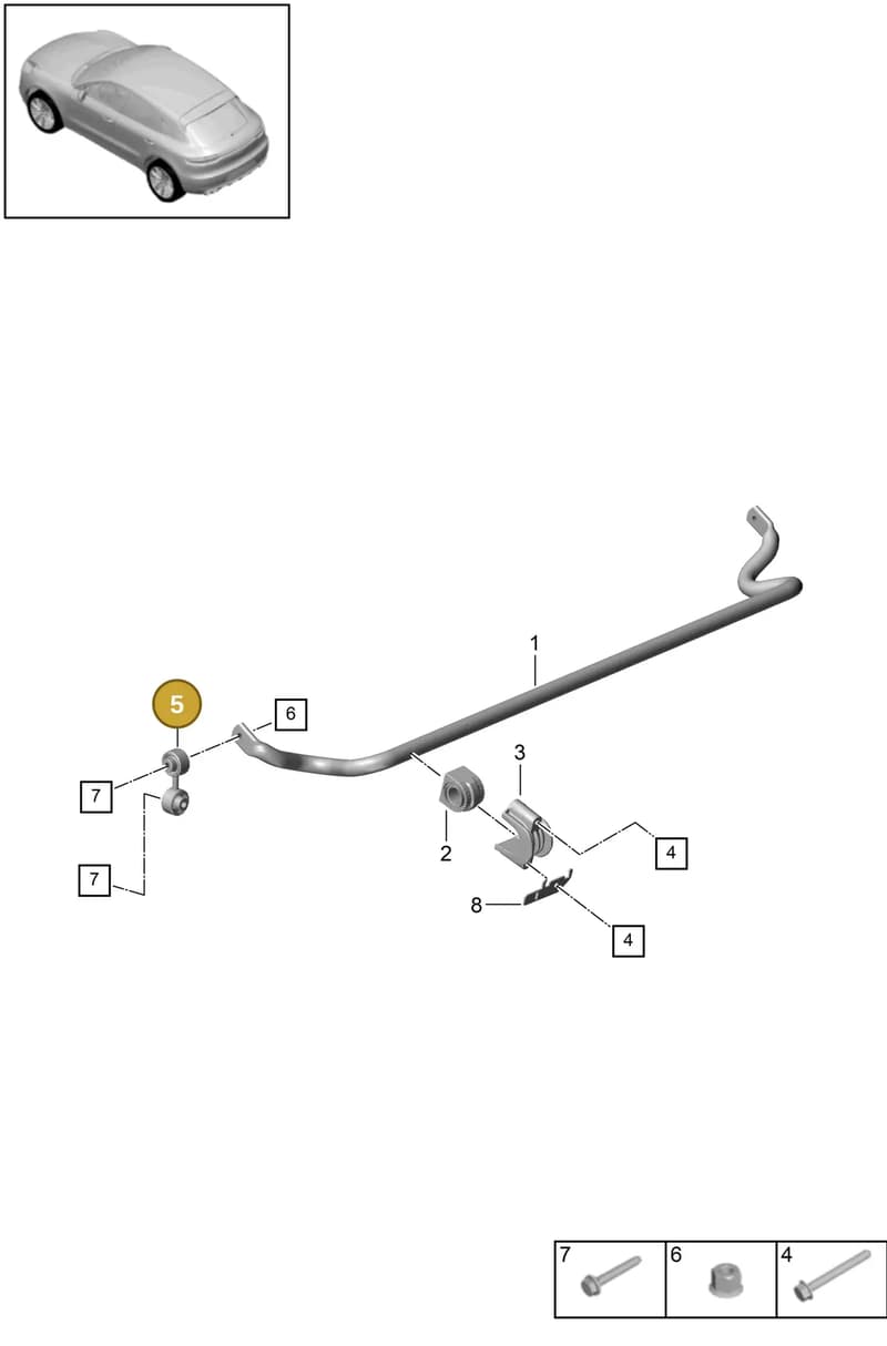 95B505465 — Porsche Macan (2018-2022) diagram p52502030, position 5