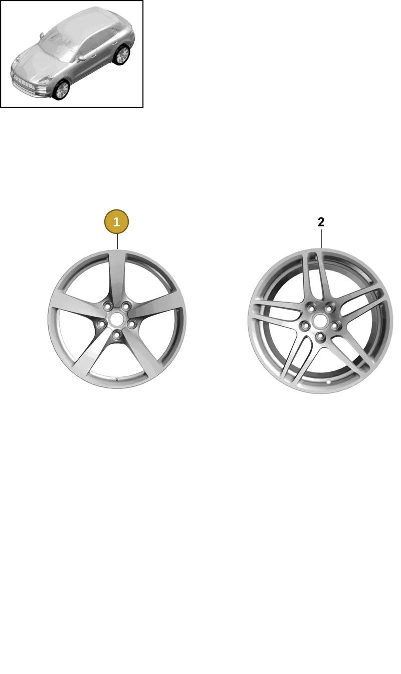 95B601025DB8Z8 — Porsche Macan (2018-2022) diagram p52000213, position 1