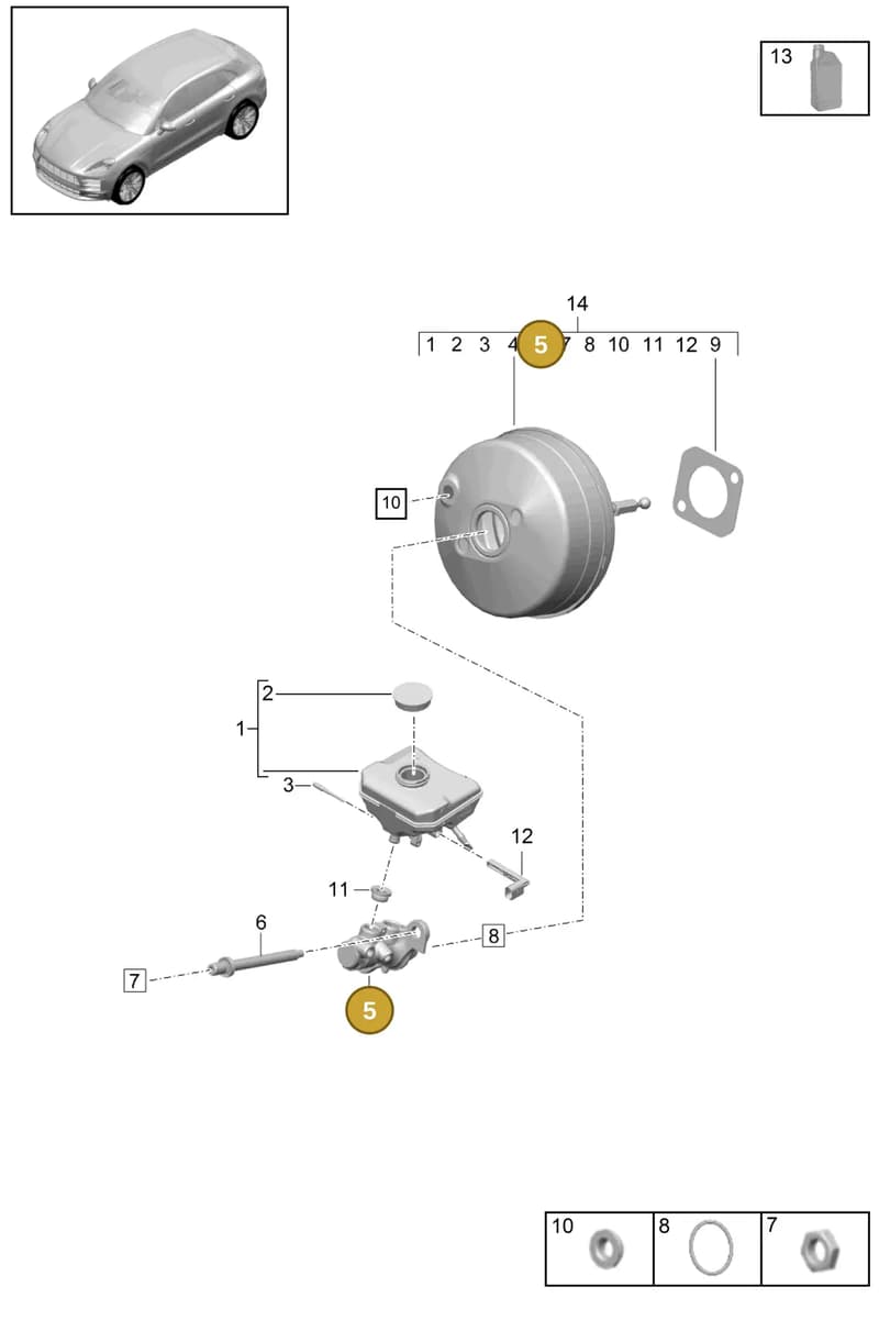 95B612021C — Porsche Macan (2018-2022) diagram p52604000, position 5