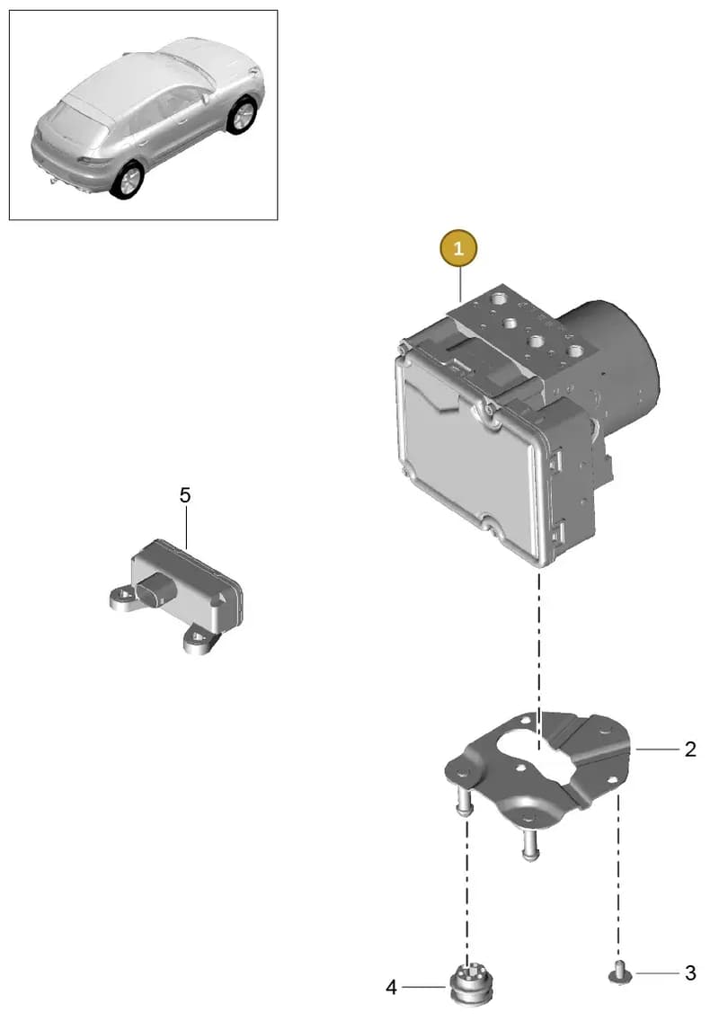 95B614511F — Porsche Macan (2013-2018) diagram p44605000, position 1