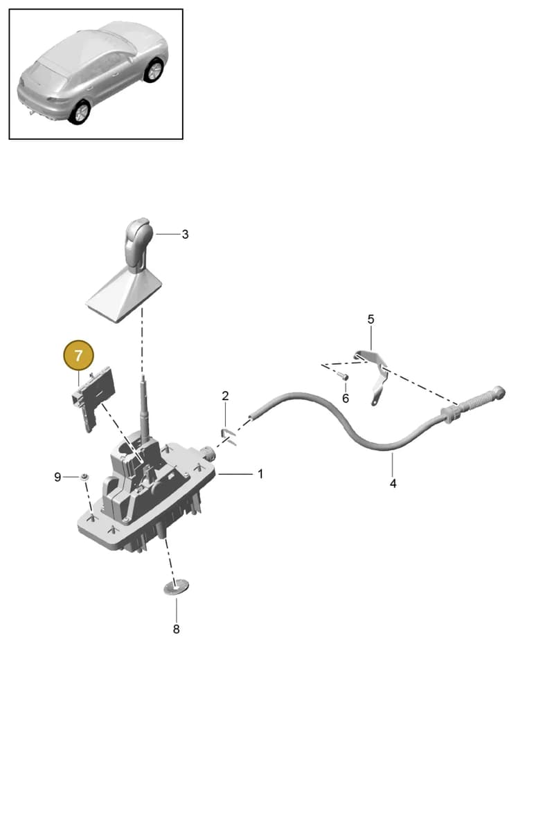 95B713132 — Porsche Macan (2018-2022) diagram p44701000, position 7