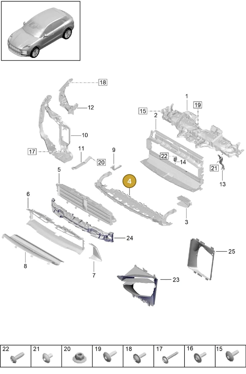 95B805241E — Porsche Macan (2018-2022) diagram p52802210, position 4