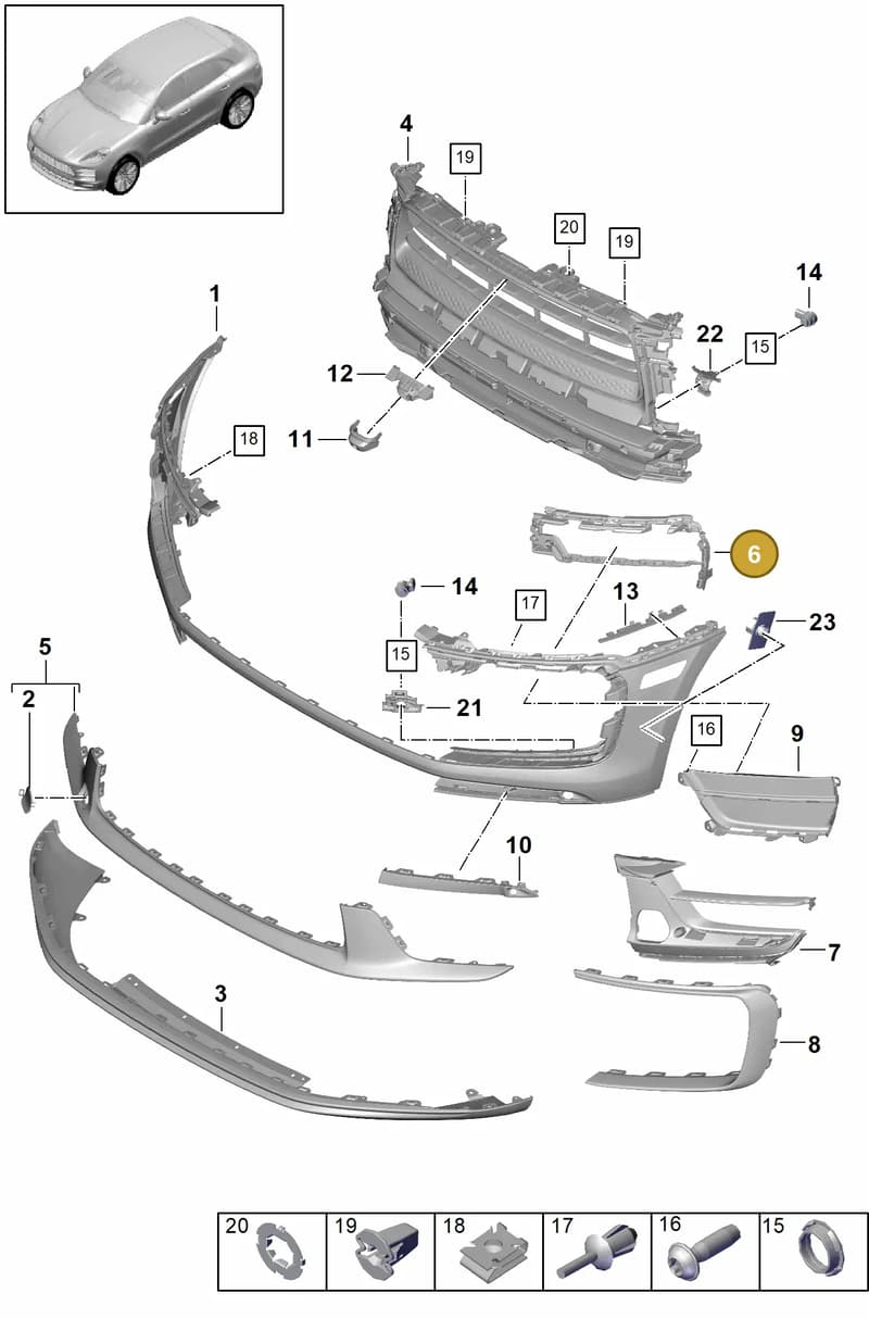 95B807682NOK1 — Porsche Macan (2018-2022) diagram p52802060, position 6