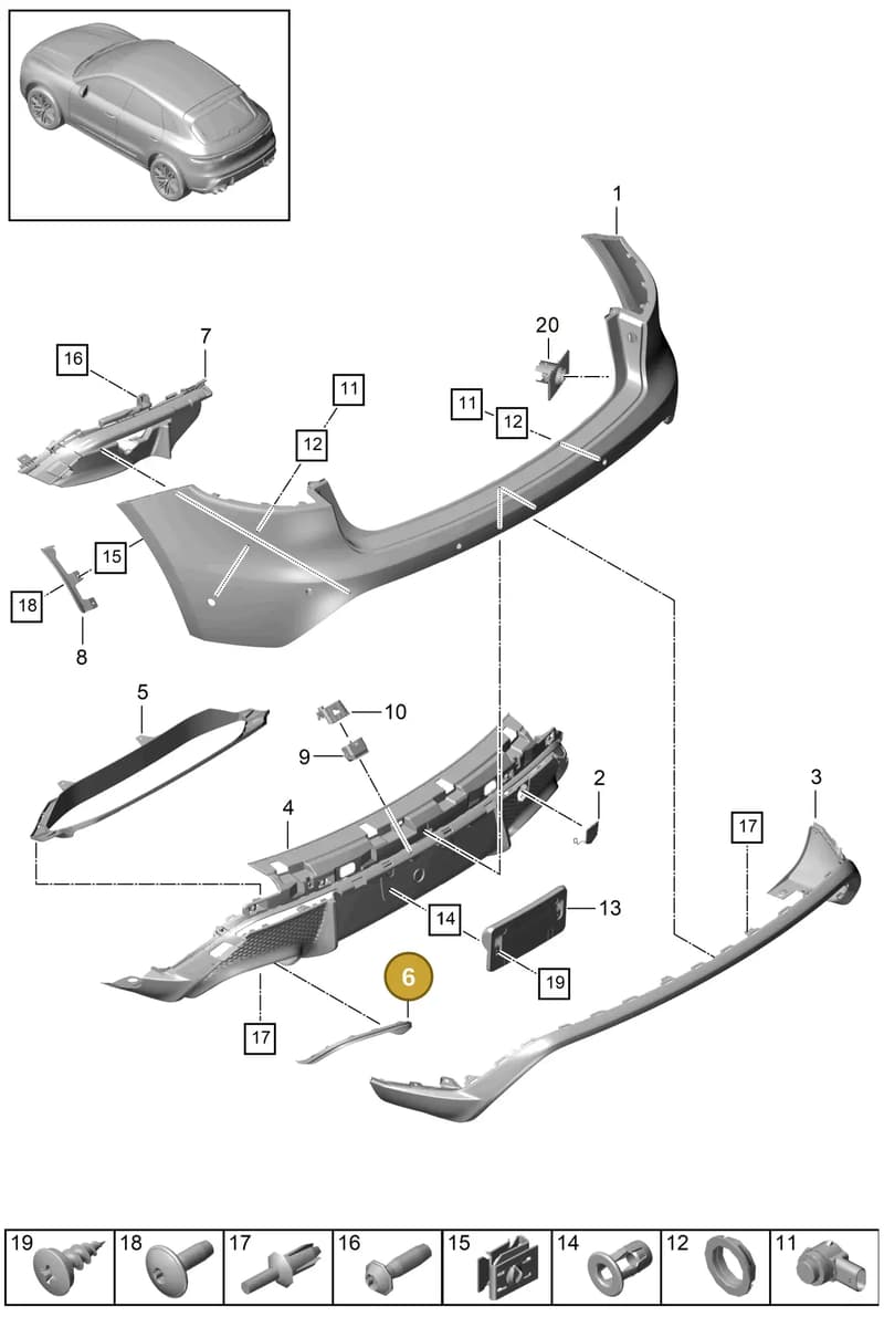 95B807811OK1 — Porsche Macan (2018-2022) diagram p52802560, position 6