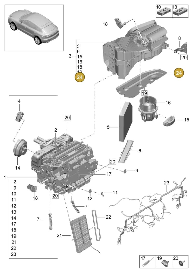 95B819217 — Porsche Macan (2018-2022) diagram p52814000, position 24