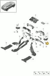 95B819726A Porsche Air Guide