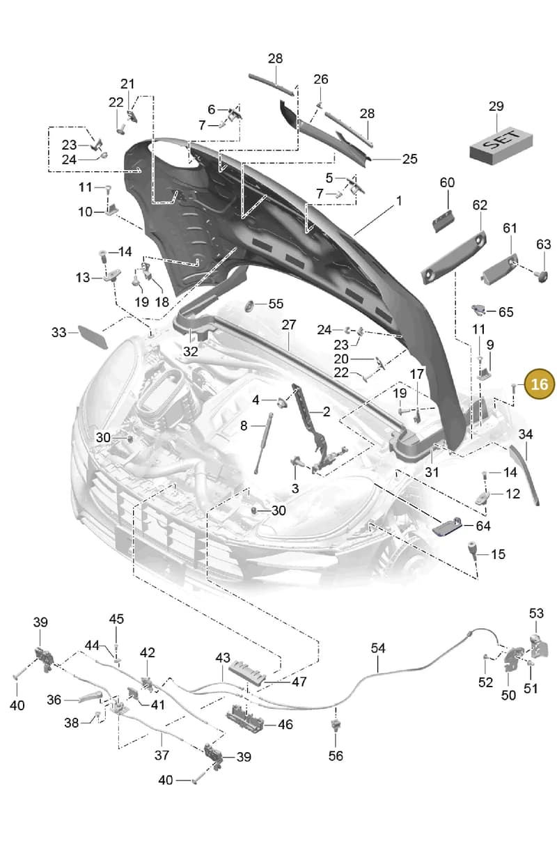 95B827239 — Porsche Macan (2013-2018) diagram p44803000, position 16