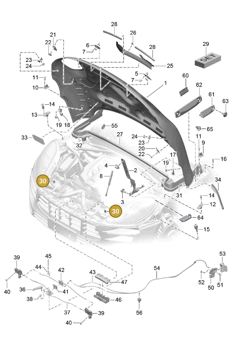 95B827933 — Porsche Macan (2013-2018) diagram p44803000, position 30