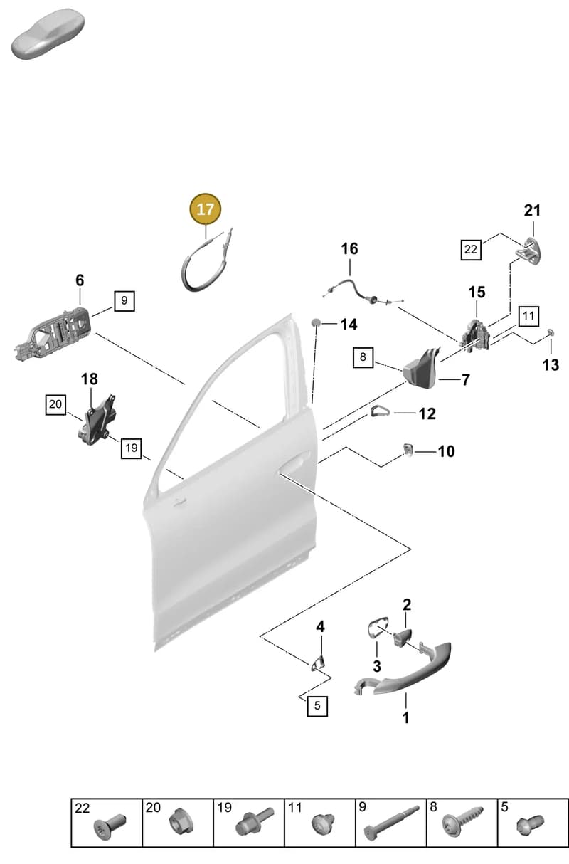 95B837017 — Porsche Cayenne Coupe (2023-2023) diagram p60804225, position 17