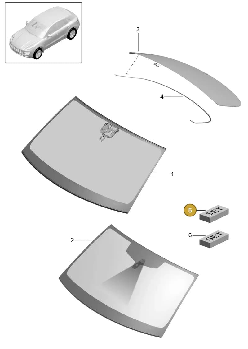 95B845202C — Porsche Macan (2013-2018) diagram p44805000, position 5