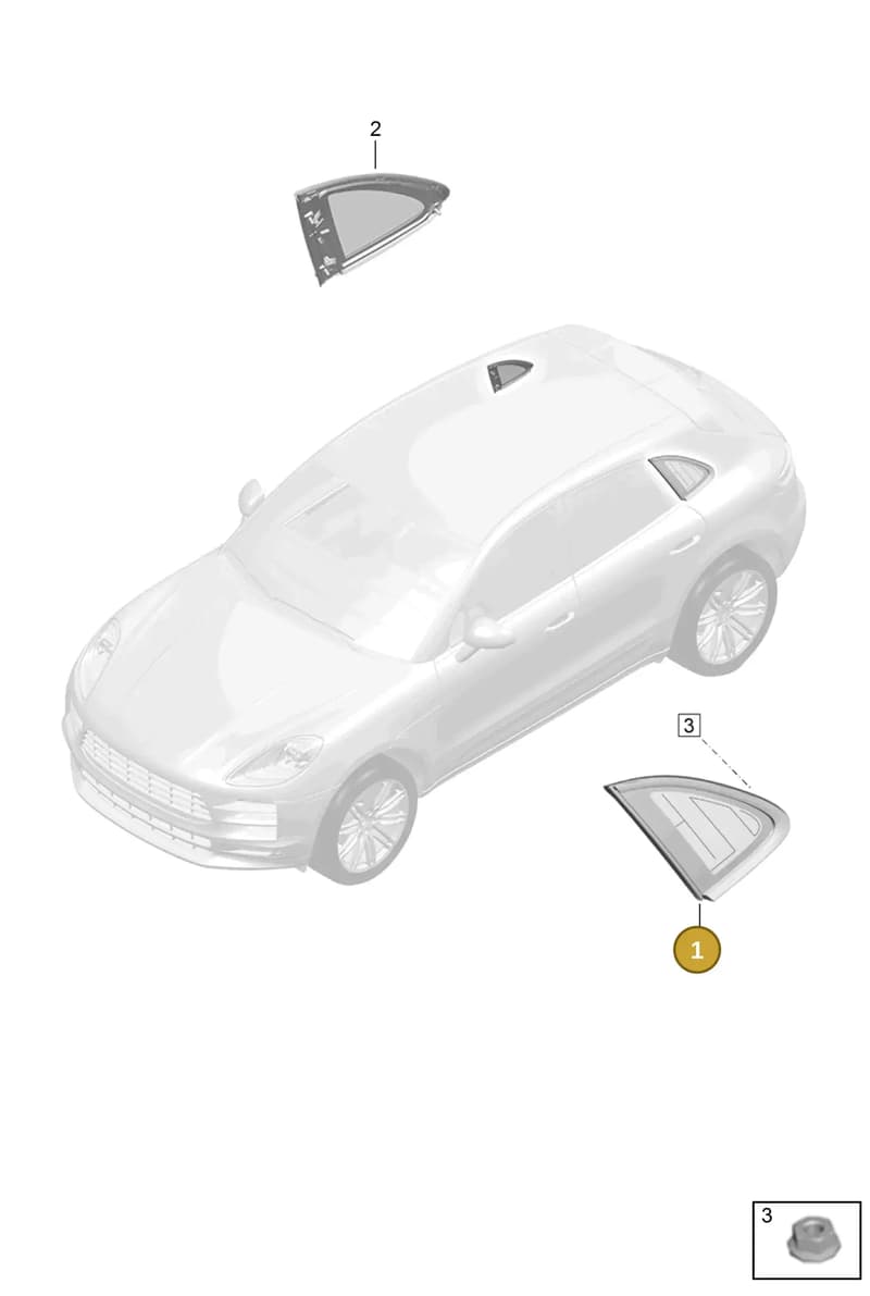 95B845297FB — Porsche Macan (2018-2022) diagram p52000181, position 1