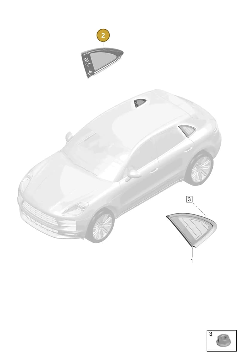95B845298FB — Porsche Macan (2018-2022) diagram p52000181, position 2