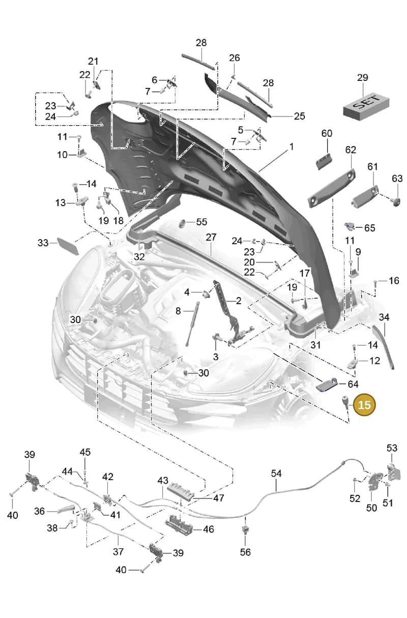 95B845471 — Porsche Macan (2013-2018) diagram p44803000, position 15