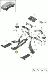 95B857039C Porsche Air Guide Channel