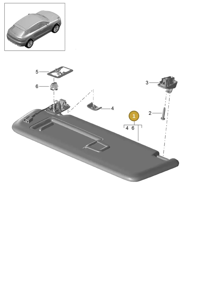 95B857551BTON9 — Porsche Macan (2018-2022) diagram p52807065, position 1