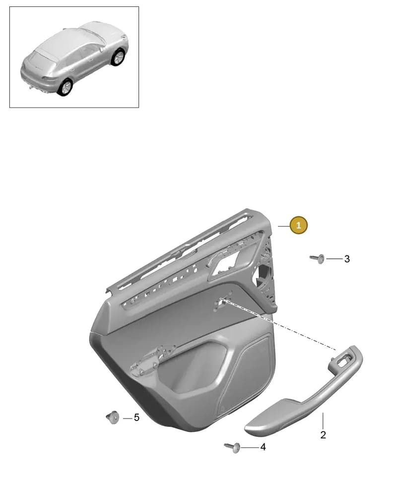 95B867305ARAAE — Porsche Macan (2013-2018) diagram p44808070, position 1